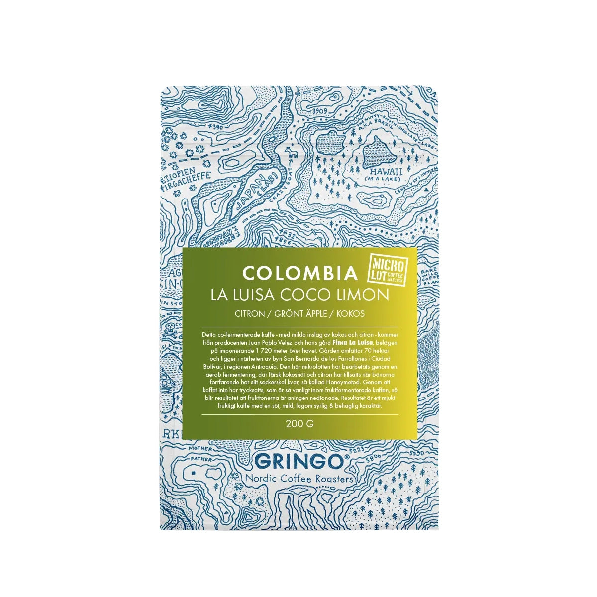 Gringo Colombia La Luisa Coco Limon Mikrolot