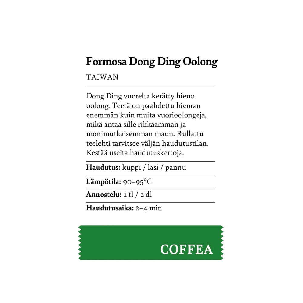 Formosa Dong Ding Oolong