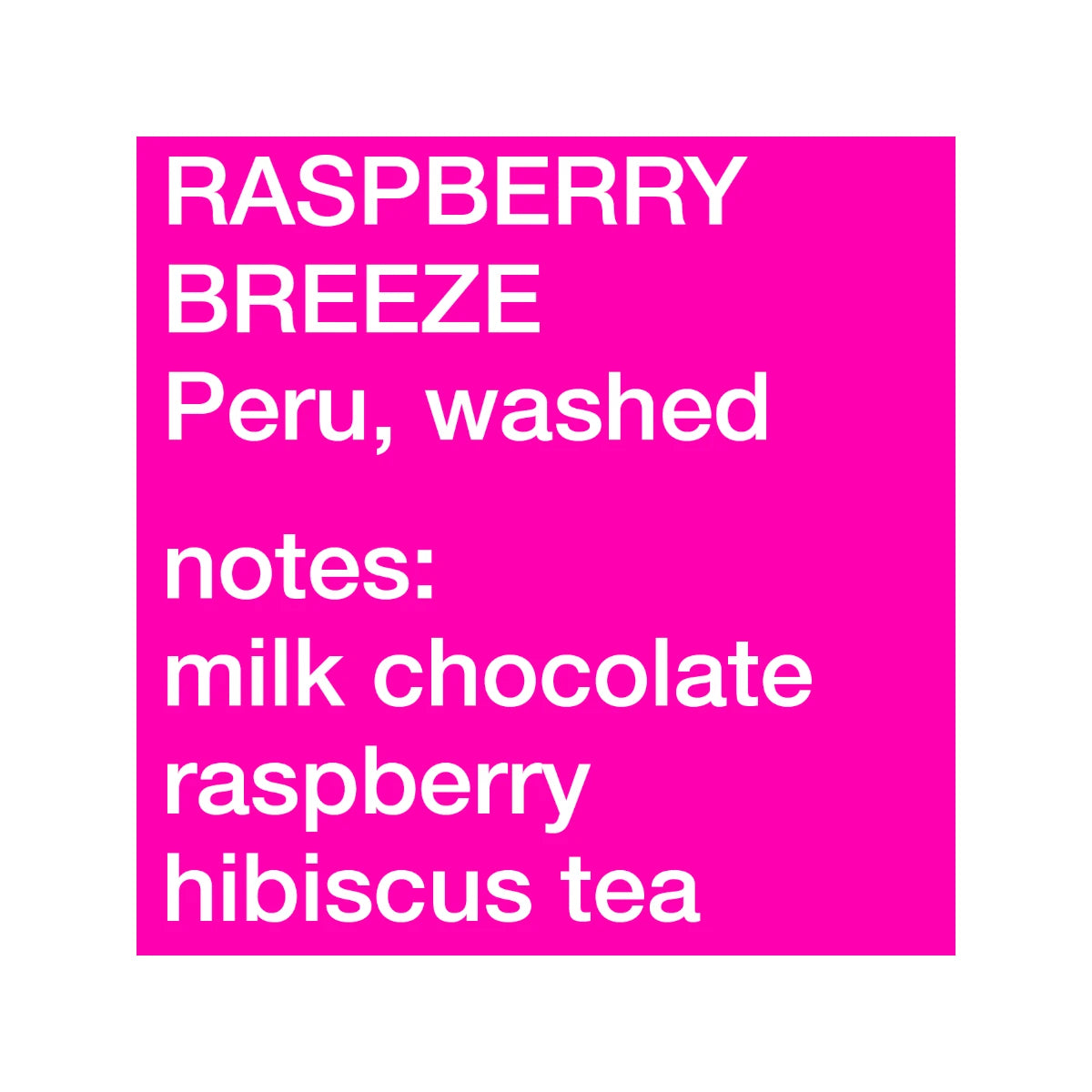 Siemasu Rasberry Breeze, Peru