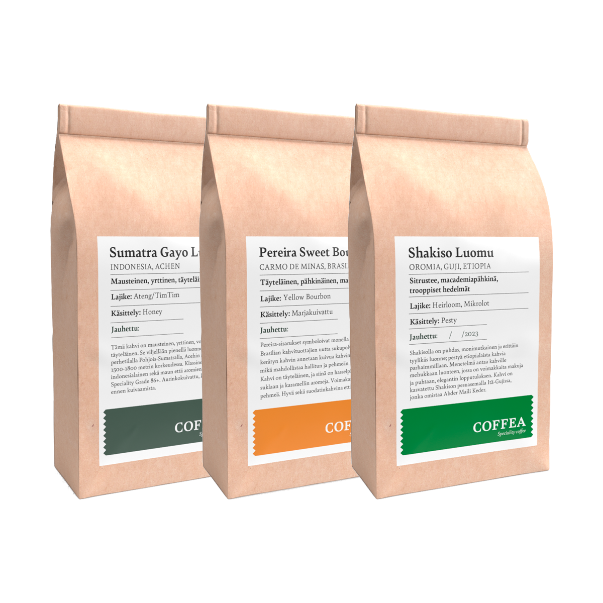 Coffea - Single origin 3x150g