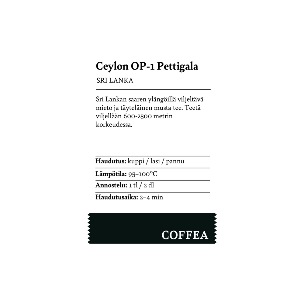 Ceylon OP-1 Pettigala