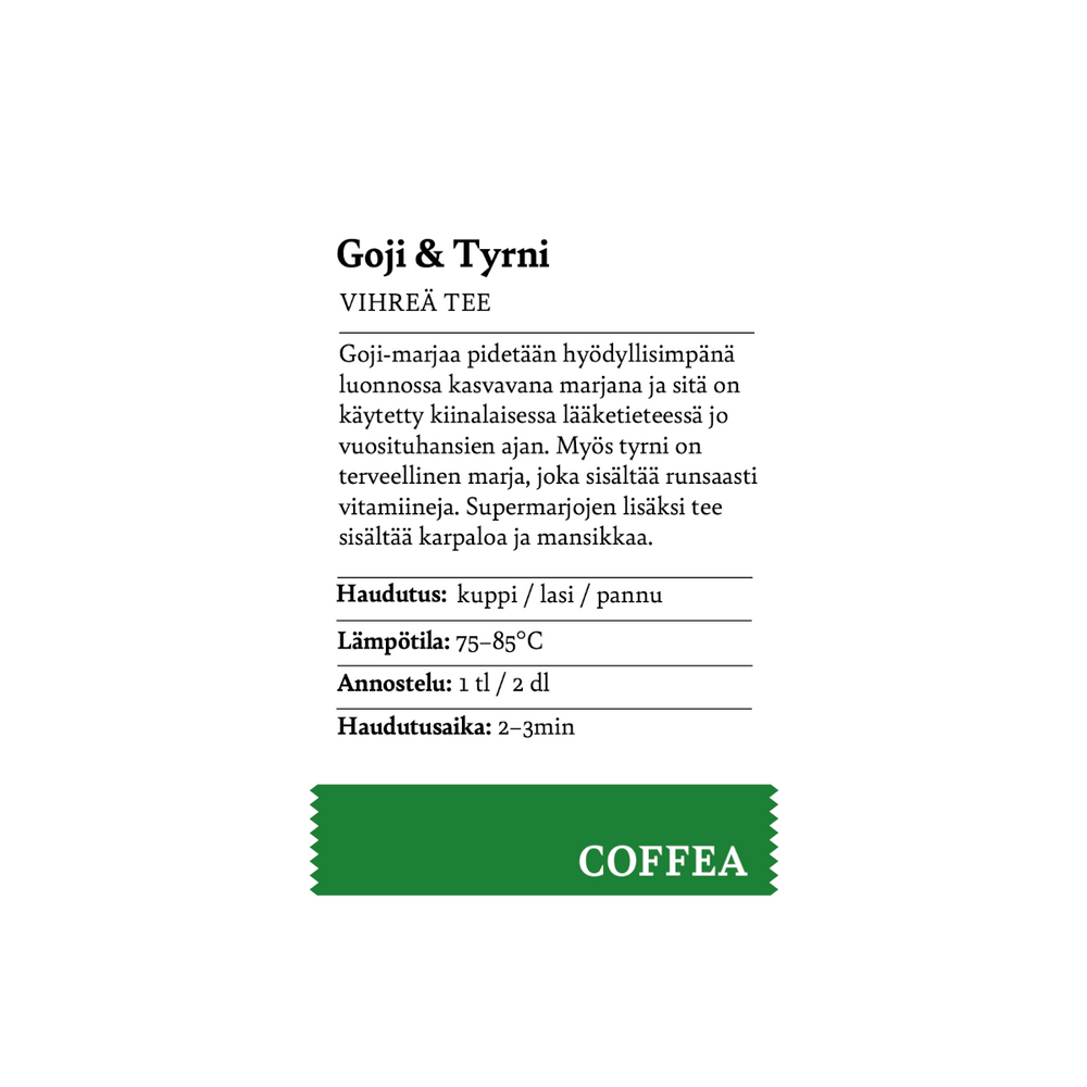 Goji & tyrni vihreä tee