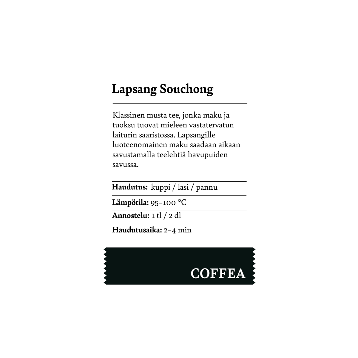 Lapsang Souchong