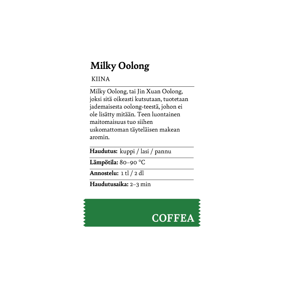 Milky Oolong