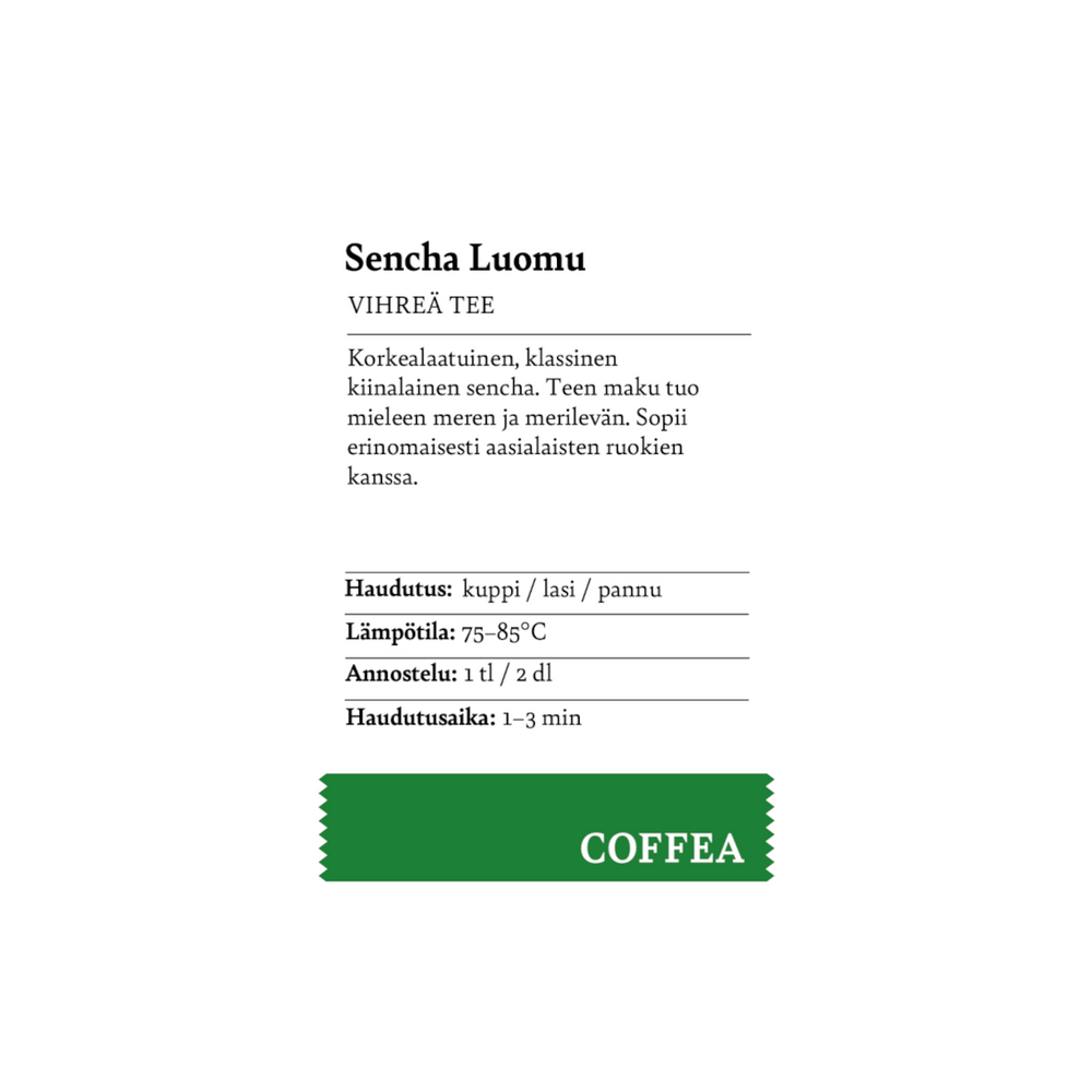 Sencha luomu